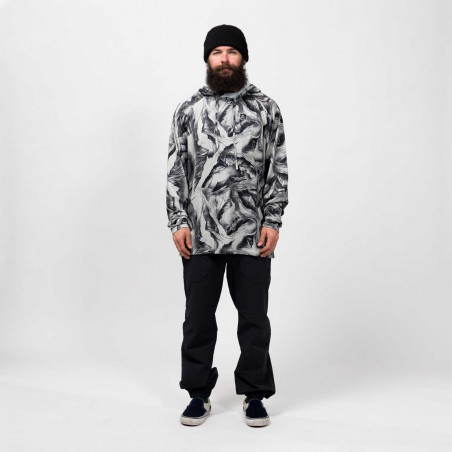 Men's Shastarama recycled tech hoodie in the Camo Print colorway
