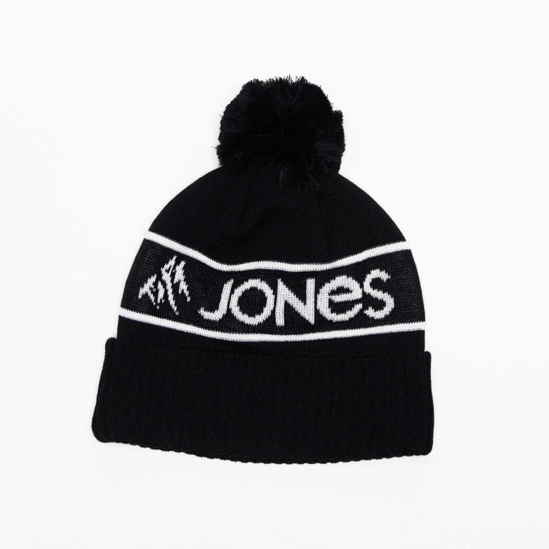 Jones Chamonix Recycled Beanie in the Stealth Black/Mineral Gray colorway