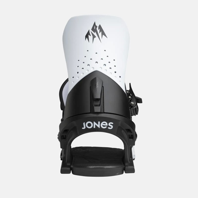 Jones Men's Orion Snowboard Binding 2025 in Cloud White colorway - Highback view