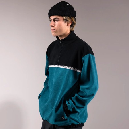 Men's Recycled Fleece Half Zip Pullover 2025 - Pacific Teal