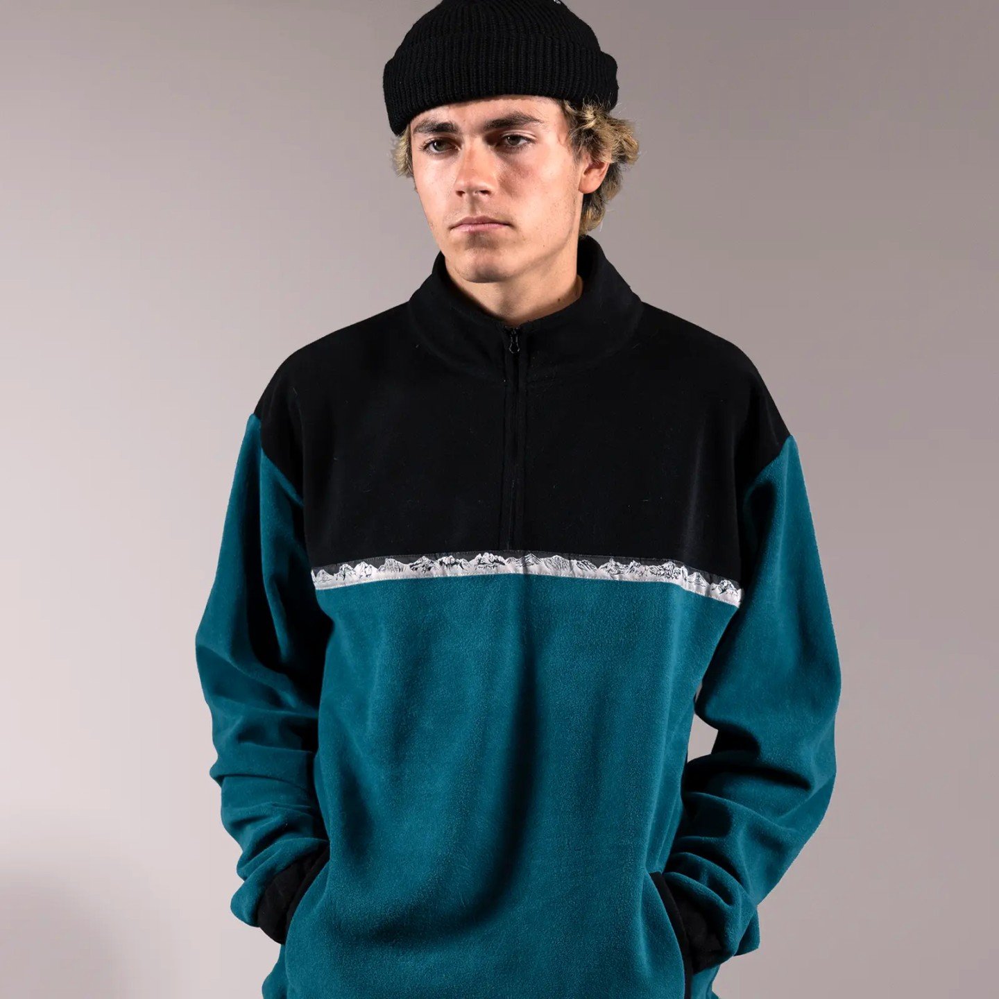 Men s Recycled Fleece Half Zip Pullover 2025 Jones Snowboards