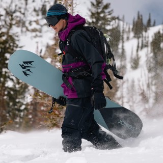 Rider Jesse Aves wears the MTN Surf Recycled Pants in Stealth Black