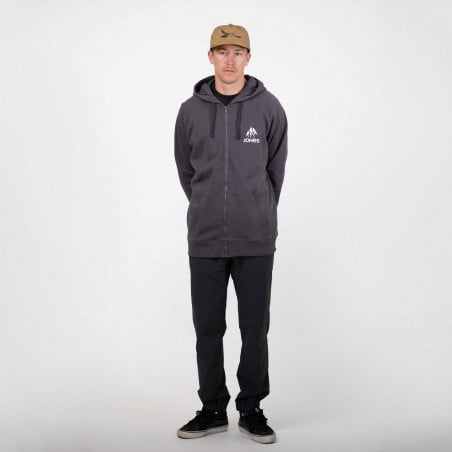 Truckee hoodie zip - black