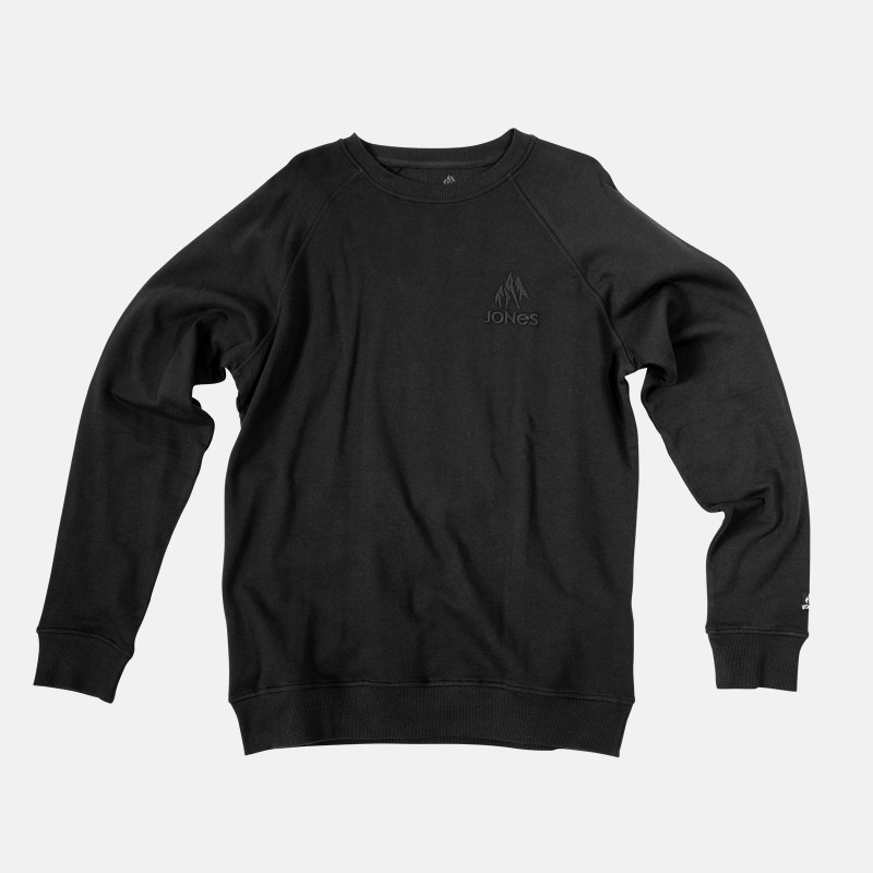 Truckee organic cotton crew sweatshirt - Black