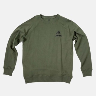 Truckee organic cotton crew sweatshirt - Pine green