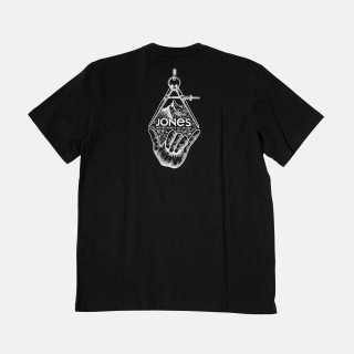 Truckee backside print organic cotton tee - Black - Back